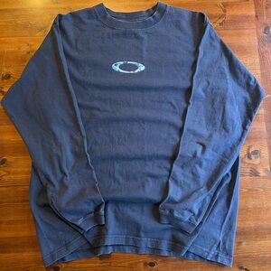 Grail Vintage Oakley Navy Blue Long Sleeve Shirt